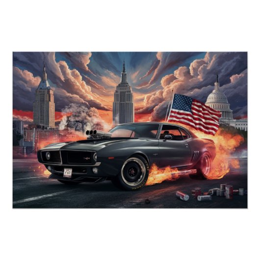 Poster Auto Drapeaux 07 ポスター (正面)