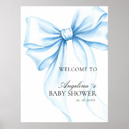 Poster  Baby showerv delicate bow. ポスター