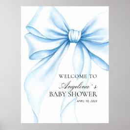 Poster Baby showerv delicate bow. ポスター