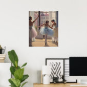 Póster Bailarinas frente a la ventana ポスター (ホームオフィス)
