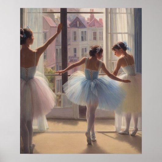 Póster Bailarinas frente a la ventana ポスター (正面)