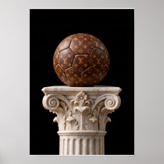 Póster Balón Vintage Clásico ポスター