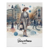 Poster Barcelona ポスター (正面)