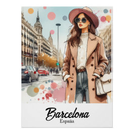 Poster Barcelona ポスター