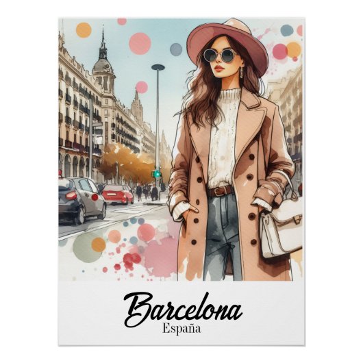 Poster Barcelona ポスター (正面)