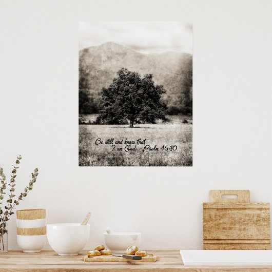 Poster-Be Still and Know that I am God ポスター (キッチン)