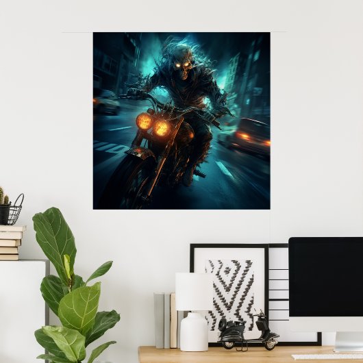 Poster Biker ポスター (ホームオフィス)