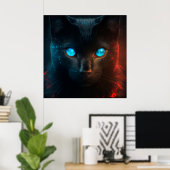Poster Black Cat ポスター (ホームオフィス)