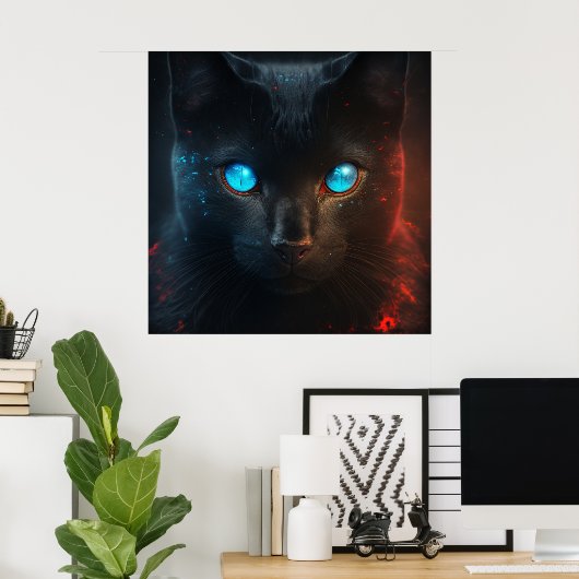 Poster Black Cat ポスター (ホームオフィス)