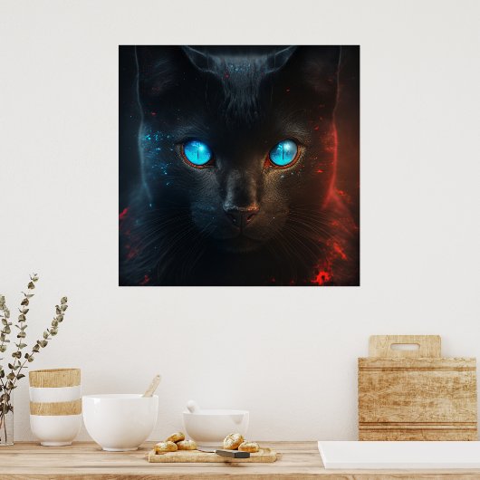 Poster Black Cat ポスター (キッチン)