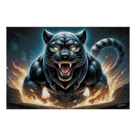 Poster Black Cat and Rat 11 I ポスター