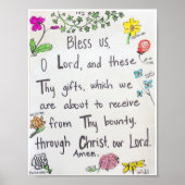 Poster - Blessing before meals ポスター (正面)