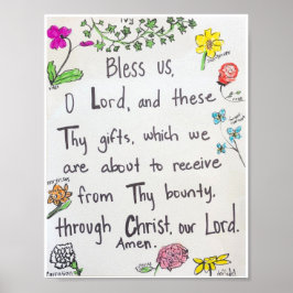 Poster - Blessing before meals ポスター