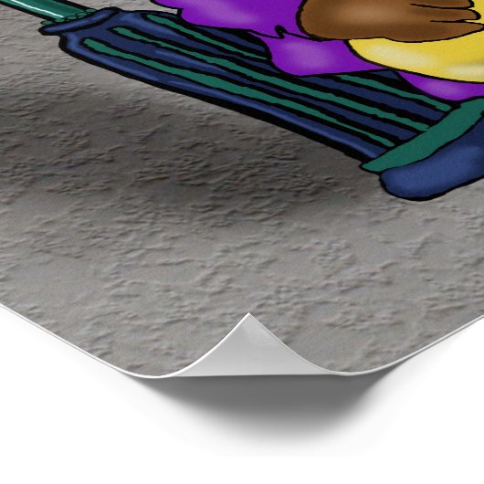 Poster "Blowin' on Bourbon" - by Kev Moore ポスター (角)