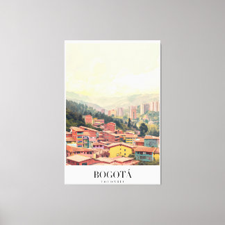 Poster Bogota Colombia Vintage キャンバスプリント