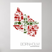 Poster "Bornholm Logo" 60 x 90 cm Hochformat ポスター (正面)