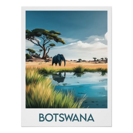 Poster Botswana ポスター (正面)