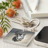 Poster brillant - half bull half tiger キーホルダー (正面右)