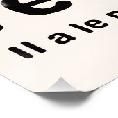 Poster brillant Mon Dieu ポスター (コーナー)