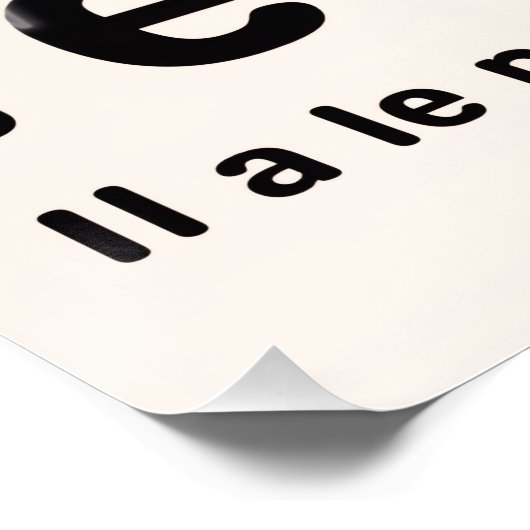 Poster brillant Mon Dieu  ポスター (コーナー)