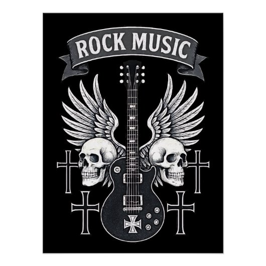 Poster brillant Music Rock ポスター (正面)