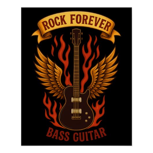 Poster brillant Music Rock Forever ポスター (正面)