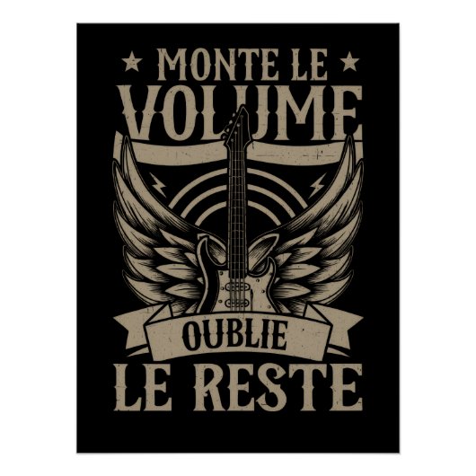 Poster brillant Rock Music ポスター (正面)