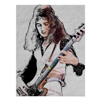 Póster brillante de John Deacon ポスター
