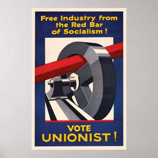 Poster British Conservative Party Free Industry ポスター (正面)