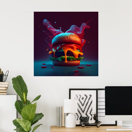 Poster Burger ポスター (ホームオフィス)