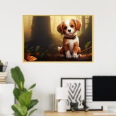 Poster Canine Adventures in the Woods ポスター (ホームオフィス)