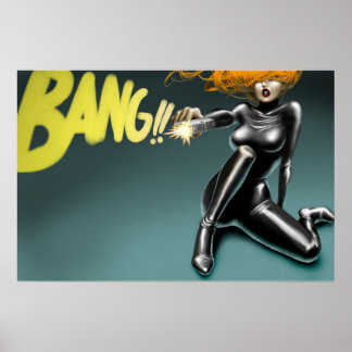 POSTER/CANVAS PRINT ・私のベビーは私を撃った ポスター