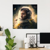 Poster casque spatial ポスター (ホームオフィス)