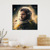 Poster casque spatial ポスター (キッチン)