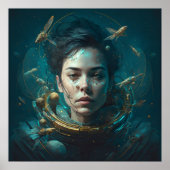 Poster casque spatial ポスター (正面)