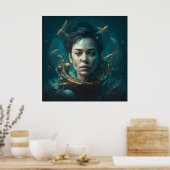 Poster casque spatial ポスター (キッチン)