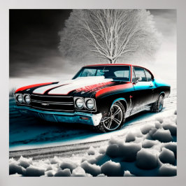 Poster chevelle 71 ポスター