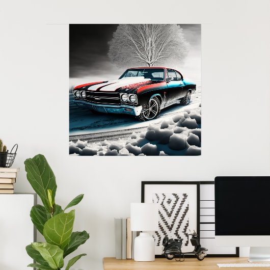 Poster chevelle 71 ポスター (ホームオフィス)