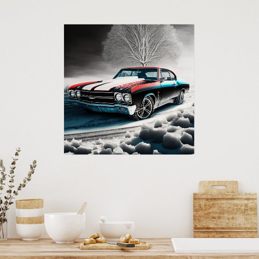 Poster chevelle 71 ポスター (キッチン)