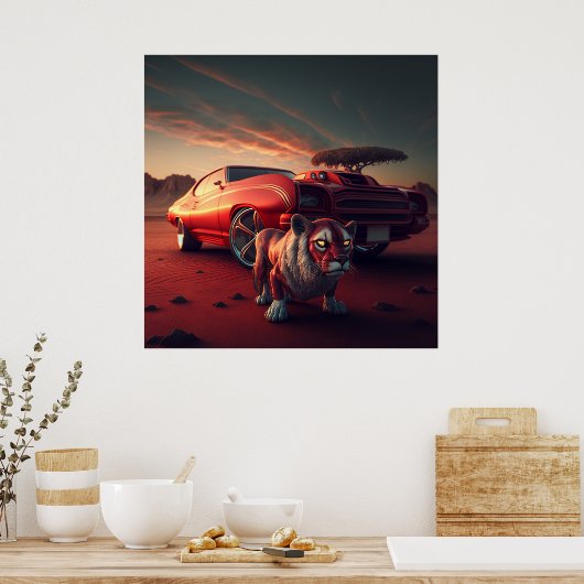 Poster chevelle 71 ポスター (キッチン)