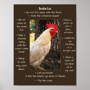 Poster-Chicken Bucket List ポスター