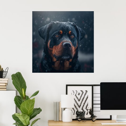 Poster chien rottweiler ポスター (ホームオフィス)