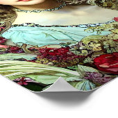 Poster Christmas Lady inspiration Mucha ポスター (角)