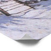 Poster Claude Monet The Magpie Winter Bird Lands ポスター (角)