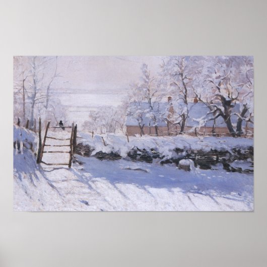 Poster Claude Monet The Magpie Winter Bird Lands ポスター (正面)
