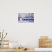 Poster Claude Monet The Magpie Winter Bird Lands ポスター (キッチン)