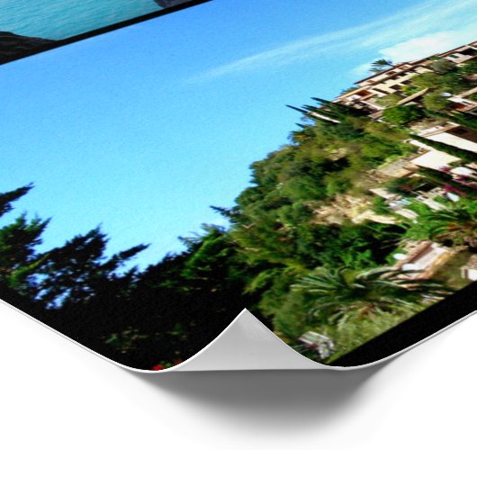 poster collage de la isla de Mallorca ポスター (角)