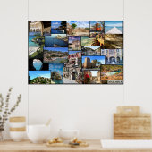 poster collage de la isla de Mallorca ポスター (キッチン)