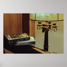 Póster con fotografía de ambiente vintage lectura ポスター