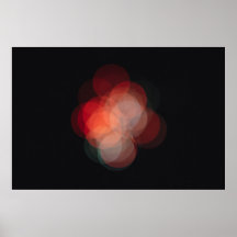 Póster con fotografía efecto bokeh